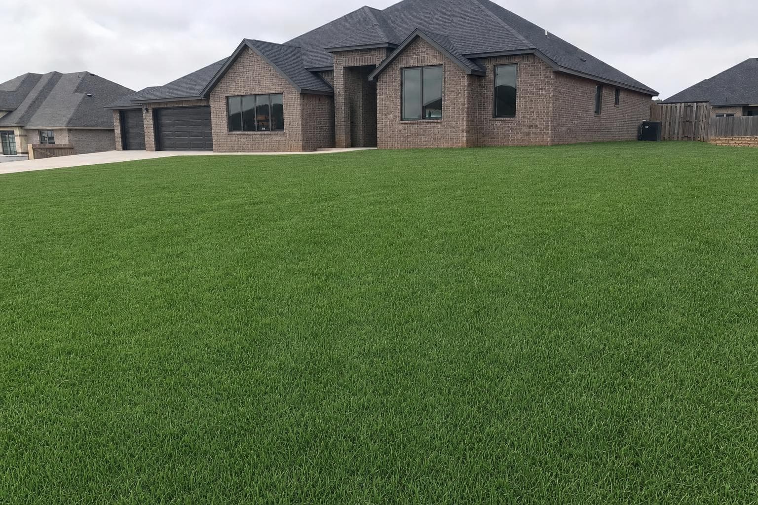 New Home Lawn — After