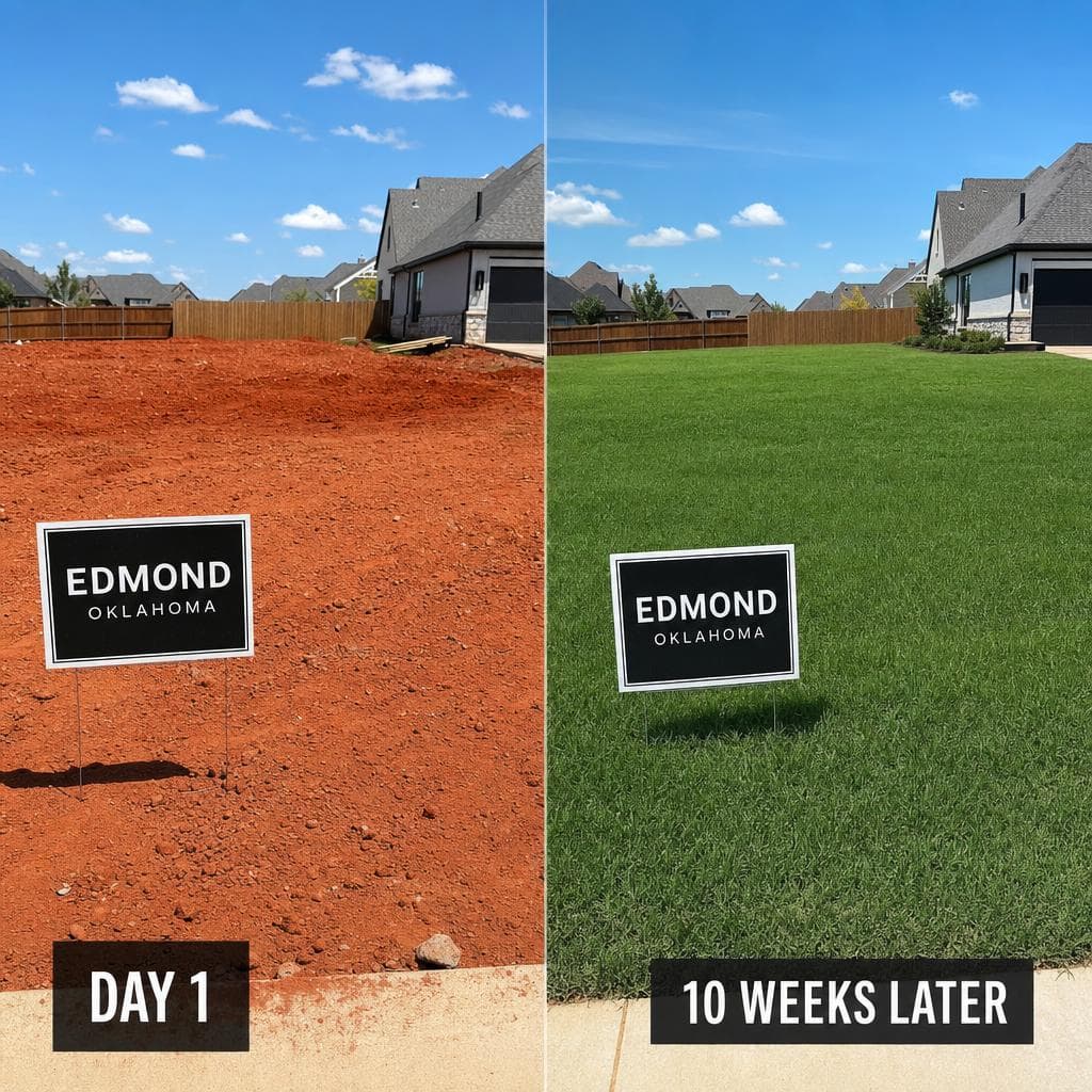 Bare Lot → Full Lawn