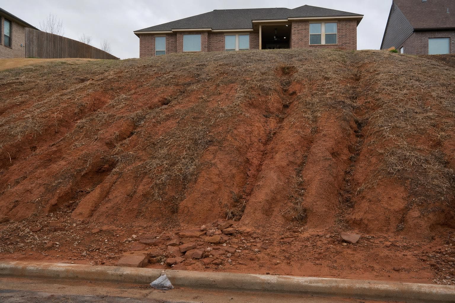 Slope Erosion Control — Before